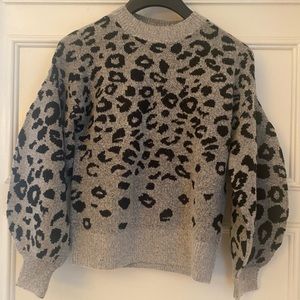 Vestique Leopard Grey Sweater